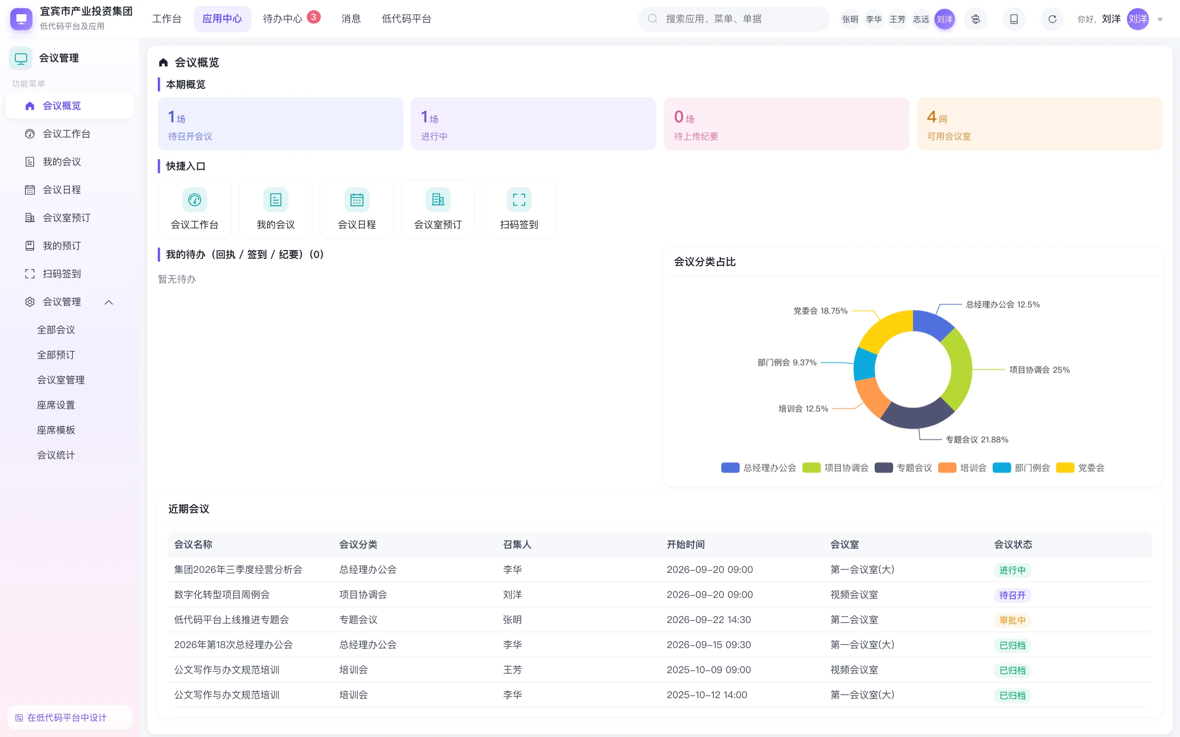 低代码平台及应用 界面截图