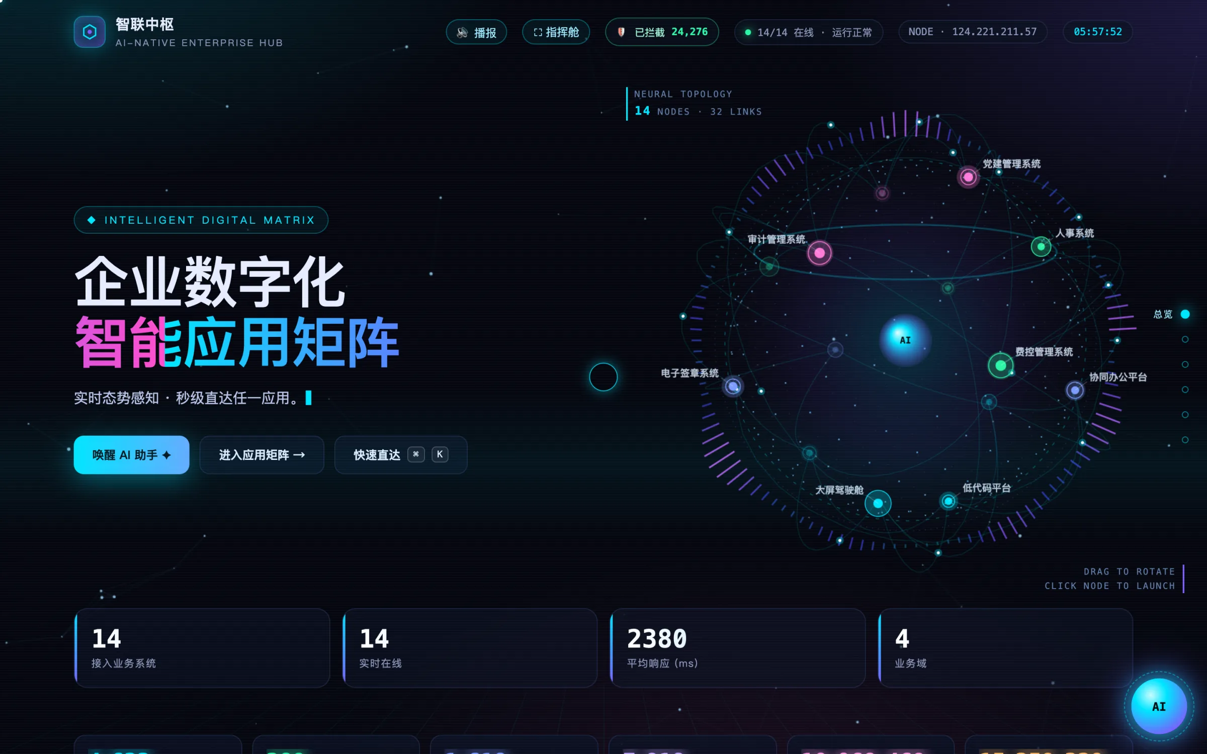 智联中枢 界面截图